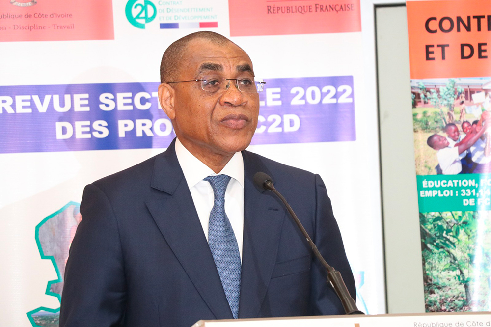Présidant la 9ème édition des Revues Sectorielles des Projets du C2D 2022 : Le ministre Adama Coulibaly salue les performances enregistrées par le C2D